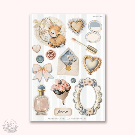Junk  Journaling deco stickers - Sweet (A014)