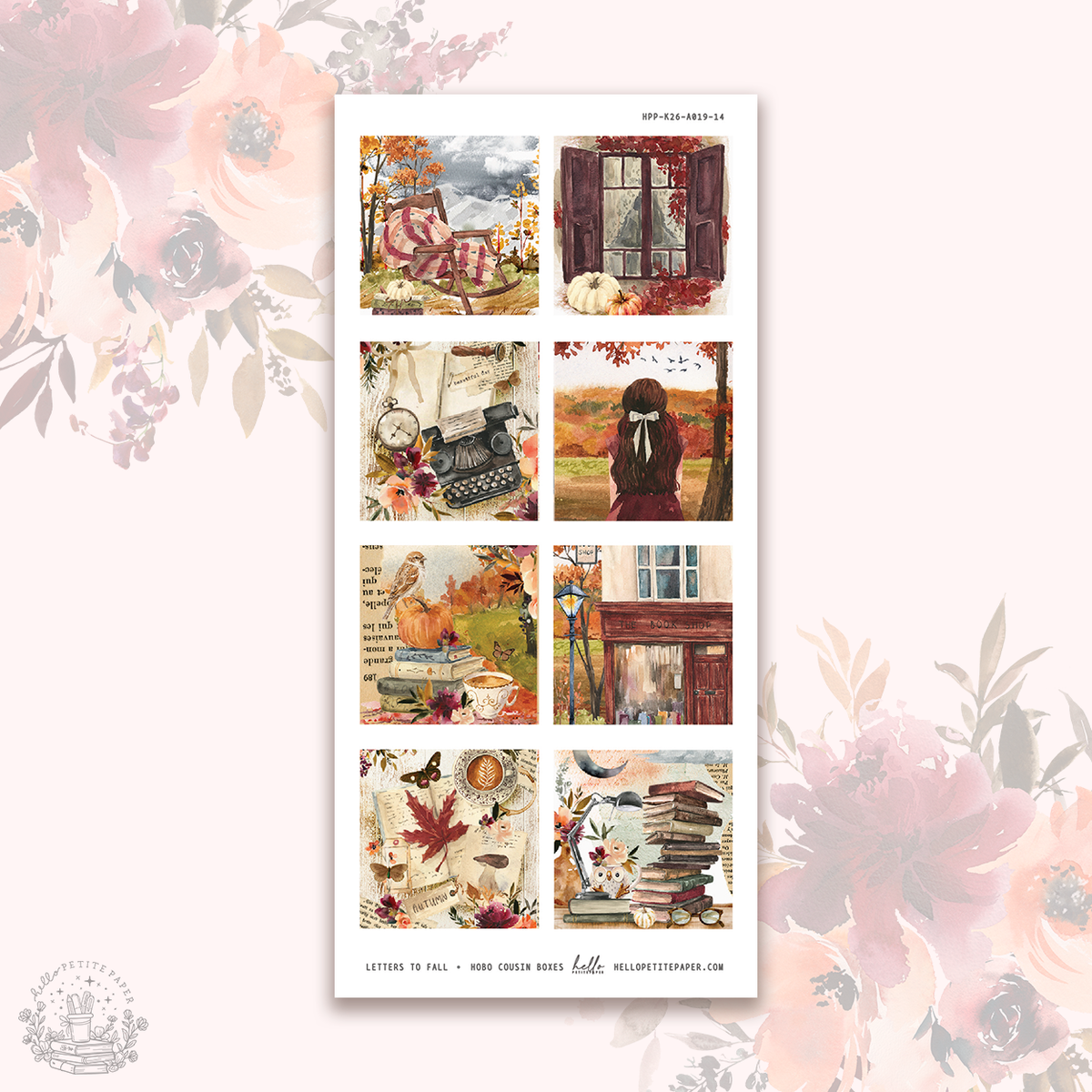 Letters to Fall - hobonichi cousin boxes.