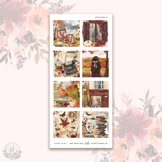 Letters to Fall - hobonichi cousin boxes.