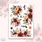 Letters to Fall  - Large Floral Deco Stickers.