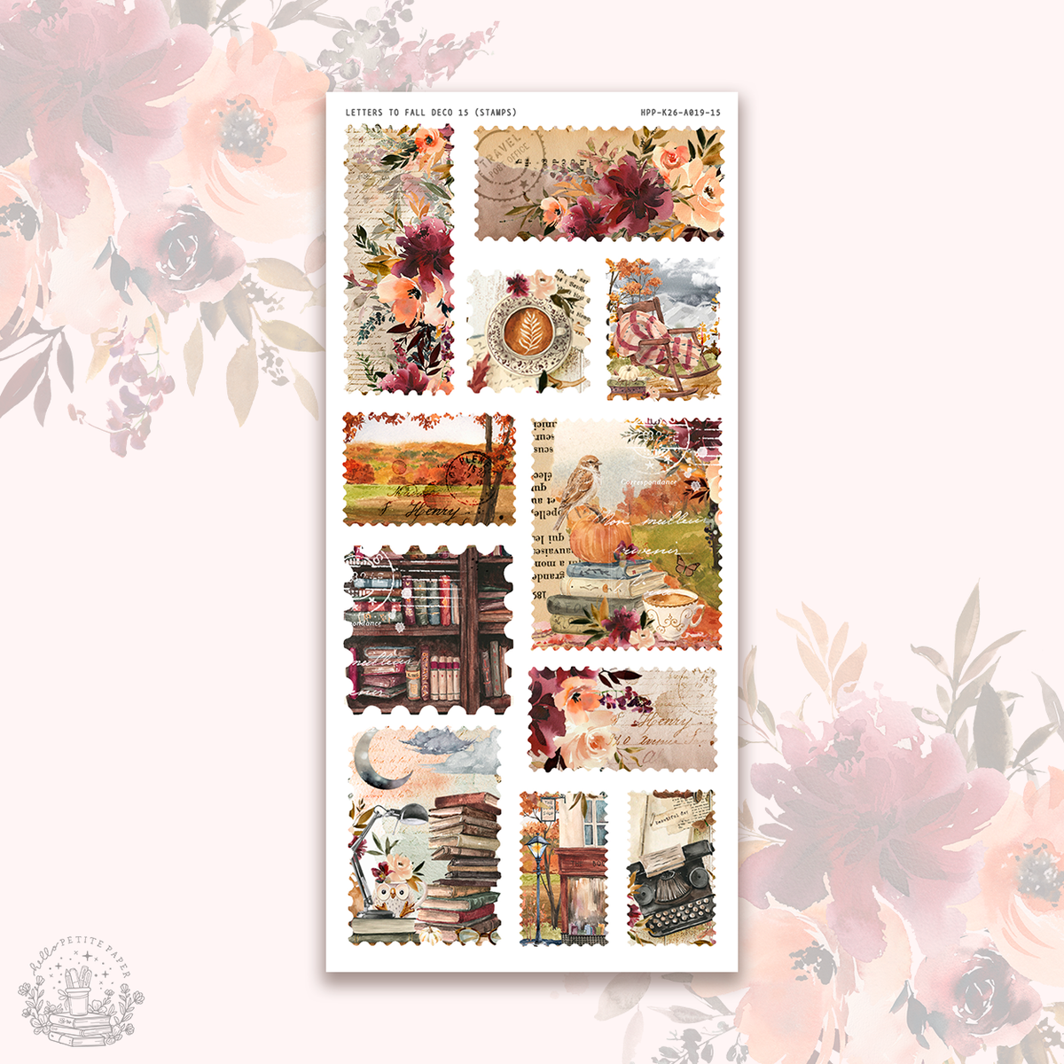 Letters to Fall - Deco stickers (choose from 8 designs).