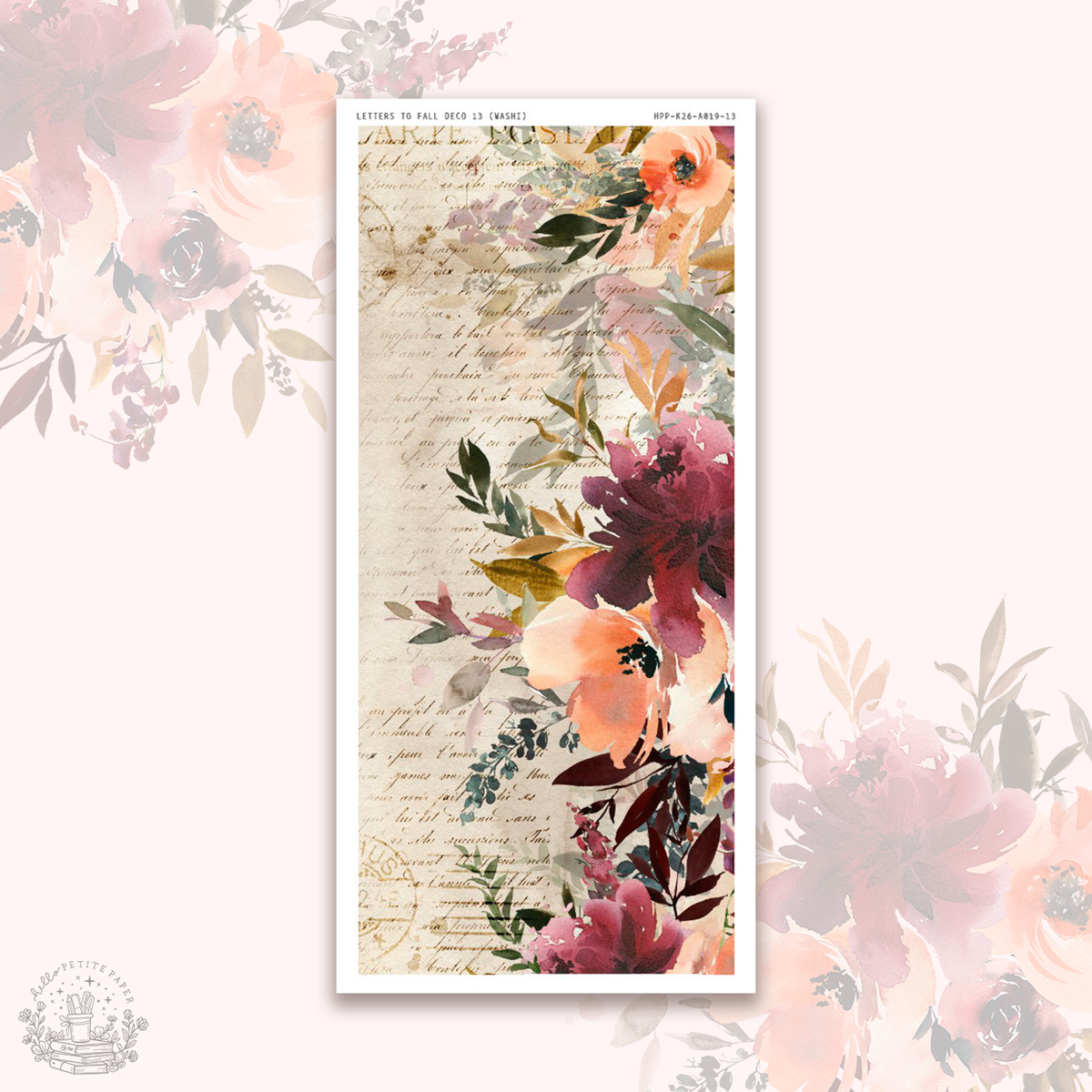 Letters to Fall - Deco stickers (choose from 8 designs).