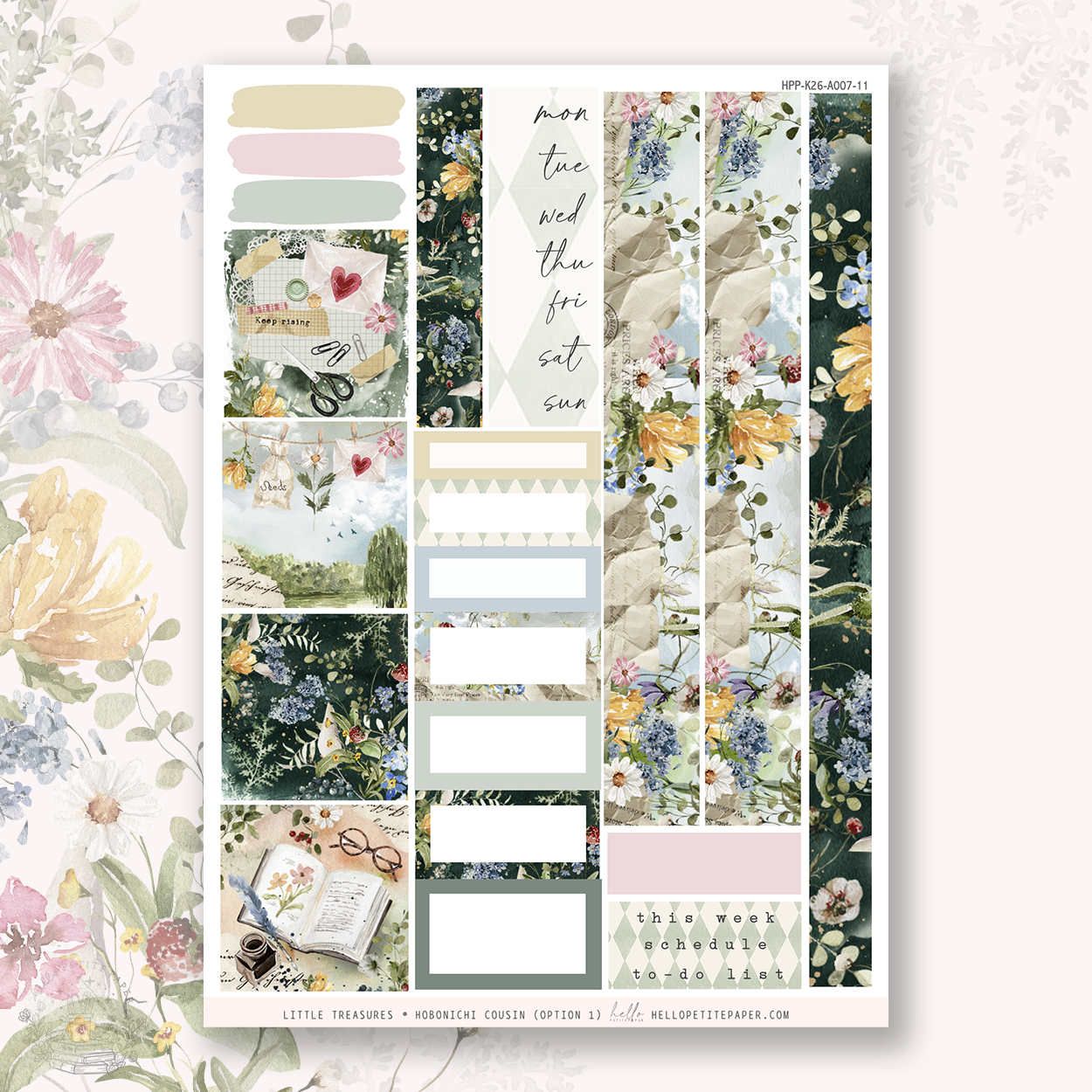 Little treasures-  Hobonichi Cousin Stickers