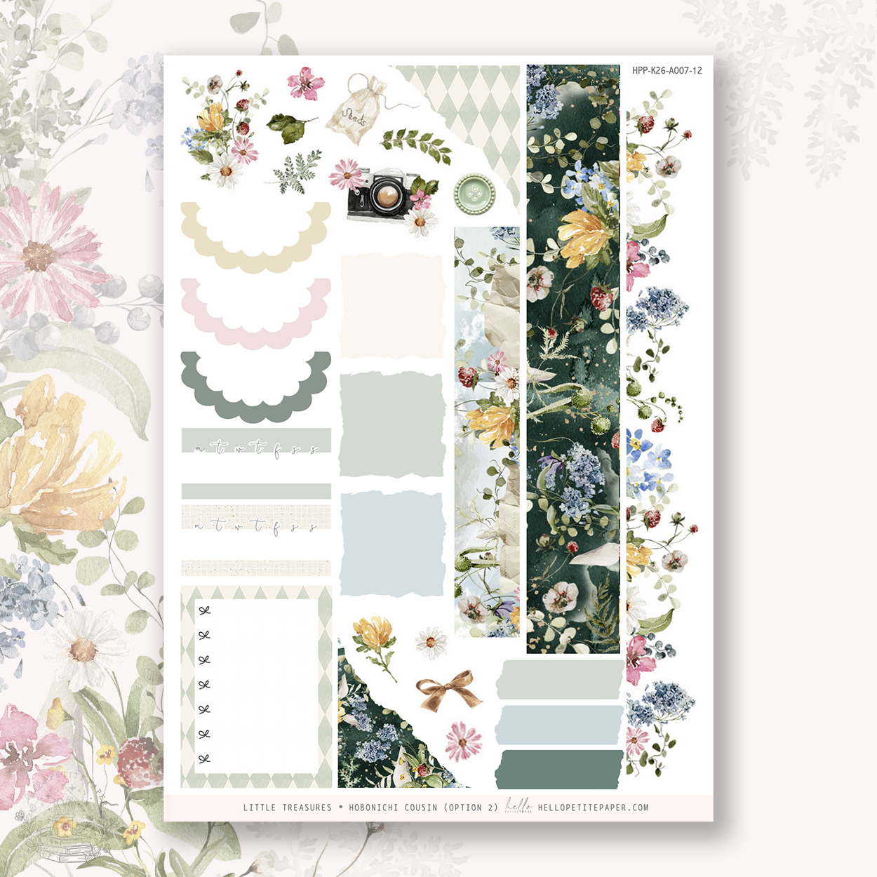 Little treasures-  Hobonichi Cousin Stickers