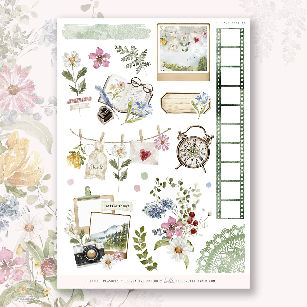 Little treasures - Journaling Stickers