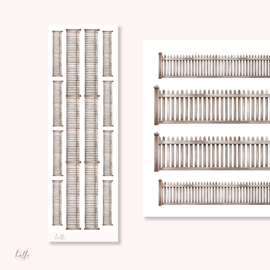 Long Fences v1 - planner stickers