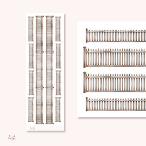 Long Fences v1 - planner stickers