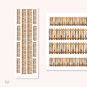 Long Fences v2 - planner stickers