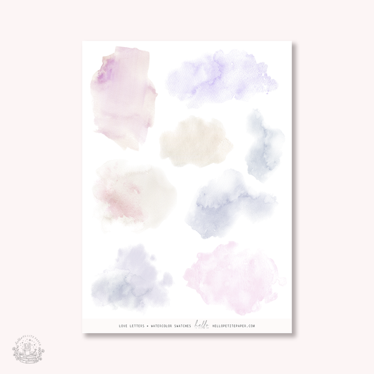 Love Letters - Watercolor Swatches