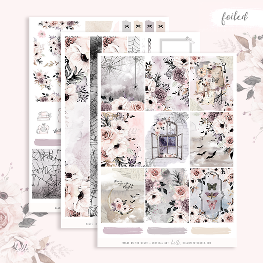 Magic in the night - FOILED KIT - premium matte paper sticker kit