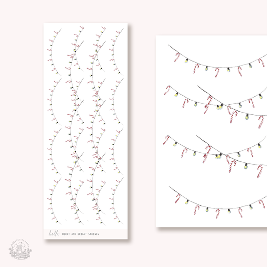 Candy cane Strings | Merry and Bright collection