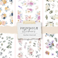 Printable Mini floral stickers (set 3) - digital download