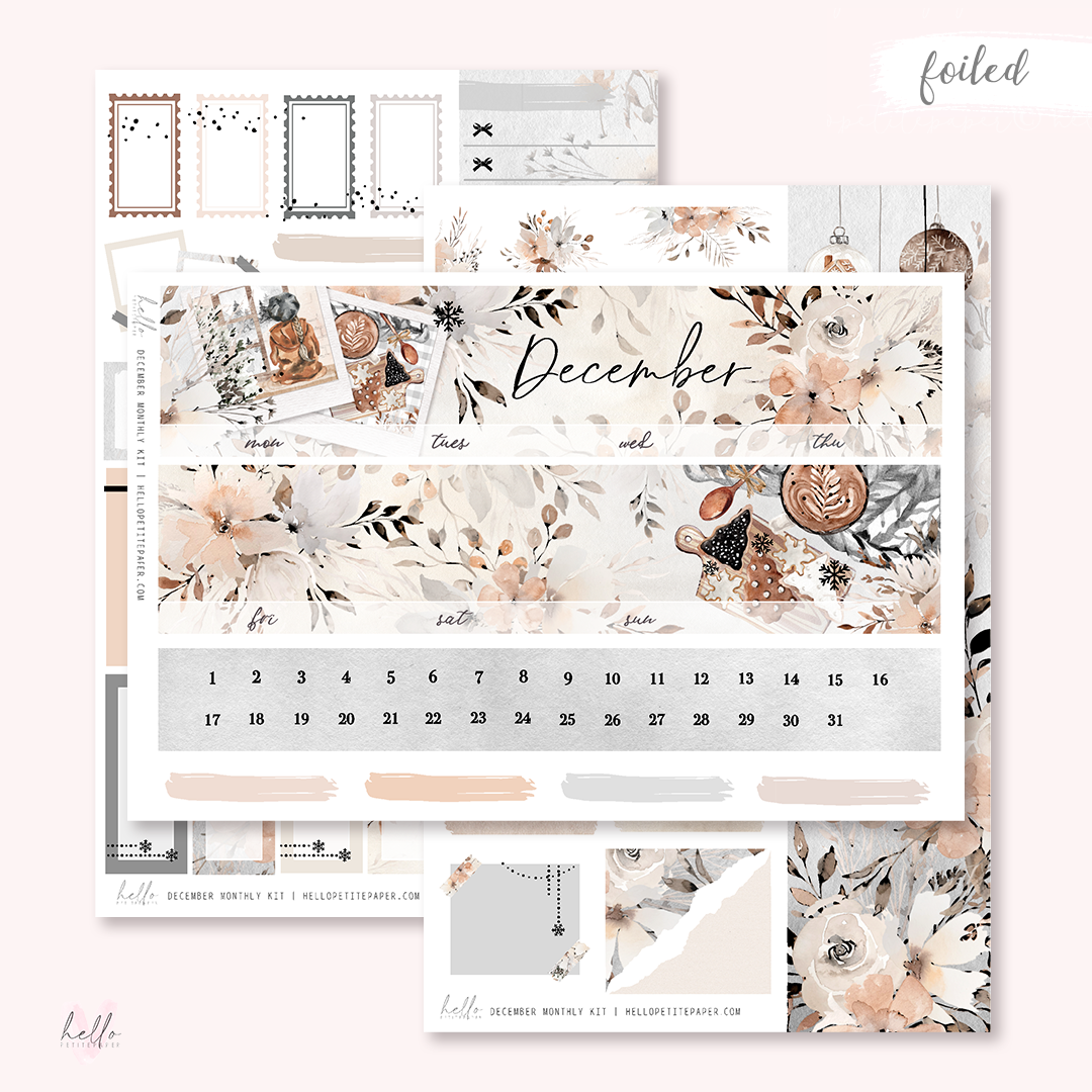 DecemberMonthly Sticker Kit