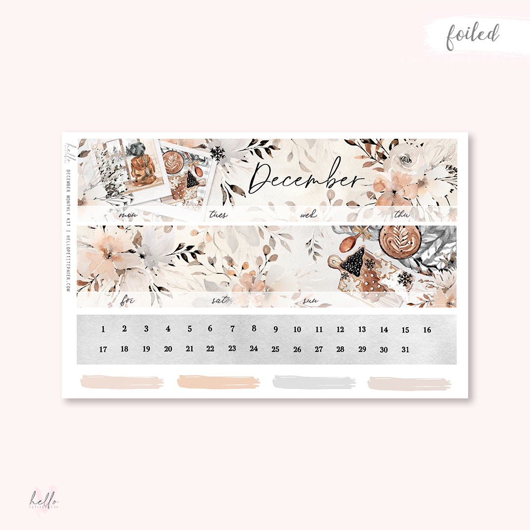 DecemberMonthly Sticker Kit