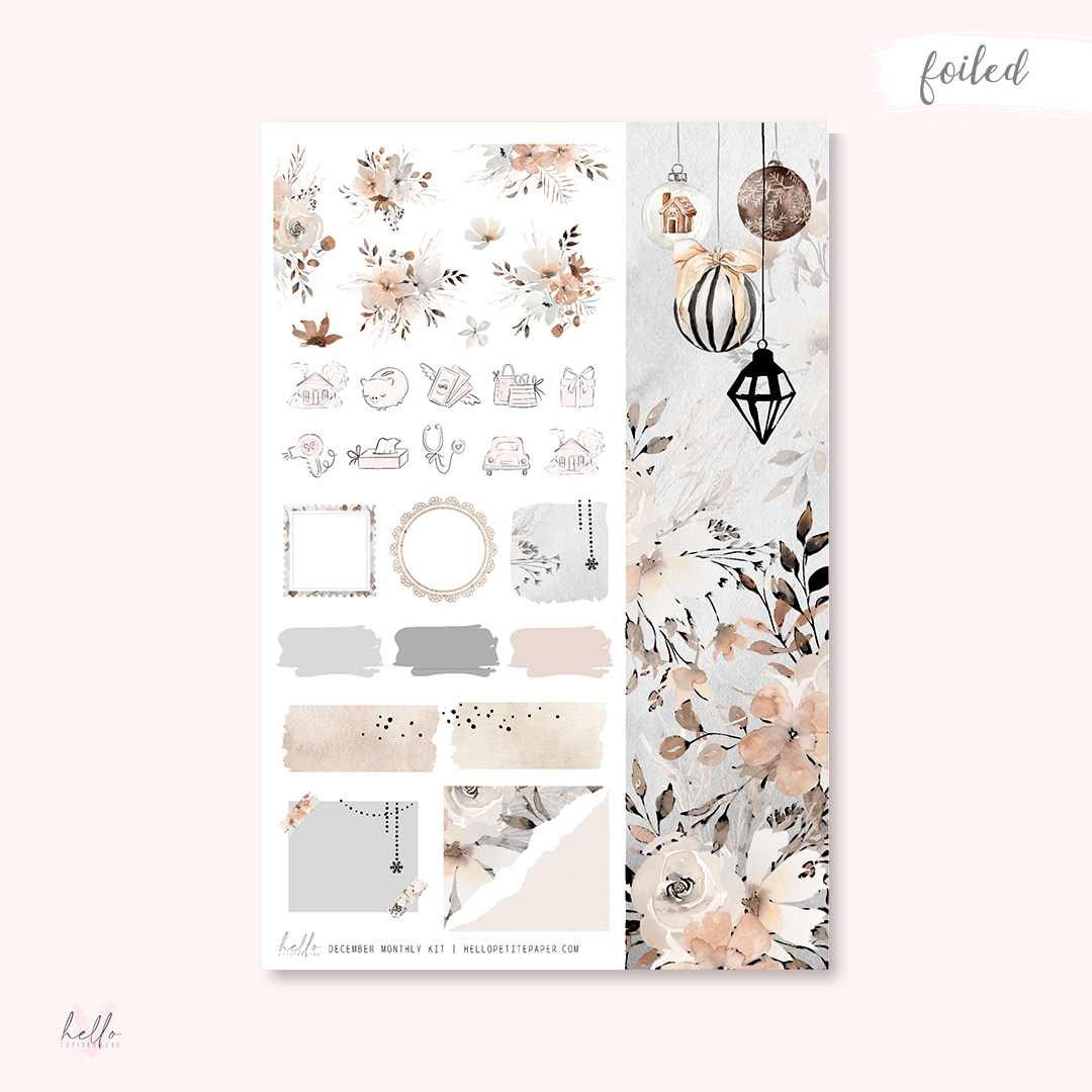 DecemberMonthly Sticker Kit