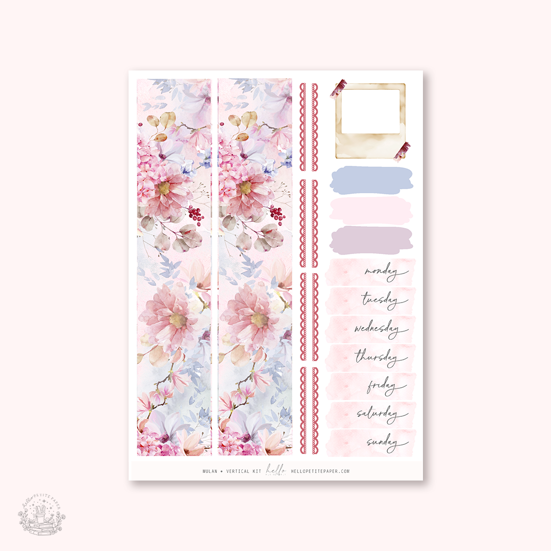 Mulan - planner sticker kit (4 sheets or a la carte)