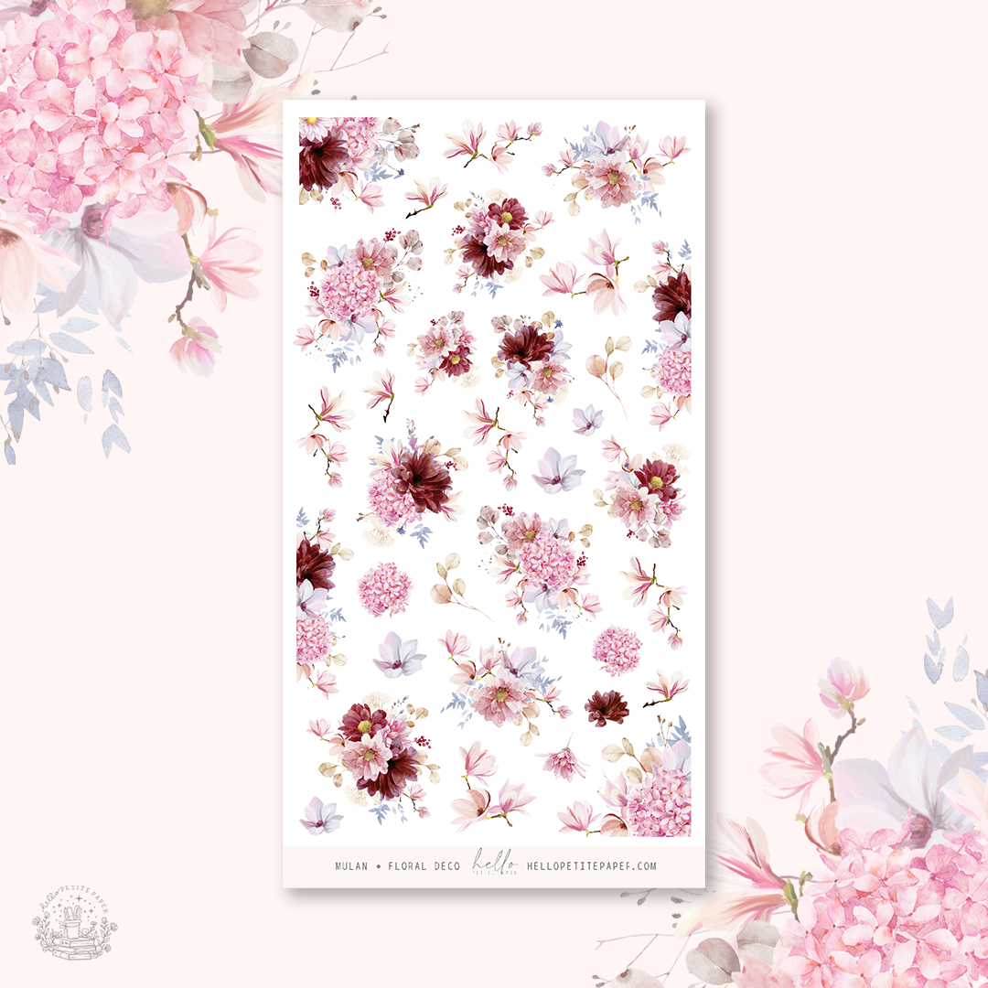 Mulan - deco, planner stickers