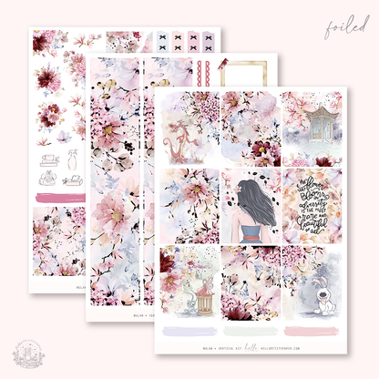 Mulan - FOILED KIT - premium matte paper sticker kit