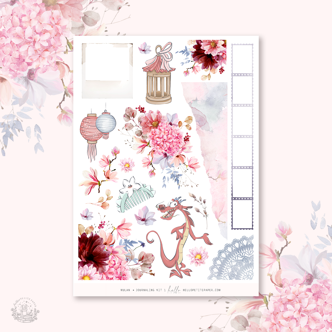 Mulan - Journaling Sticker Kit