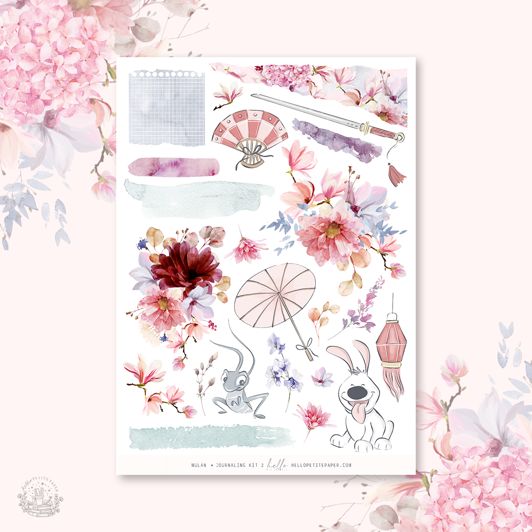 Mulan - Journaling Sticker Kit