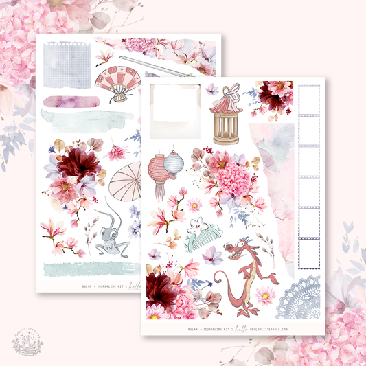 Mulan - Journaling Sticker Kit