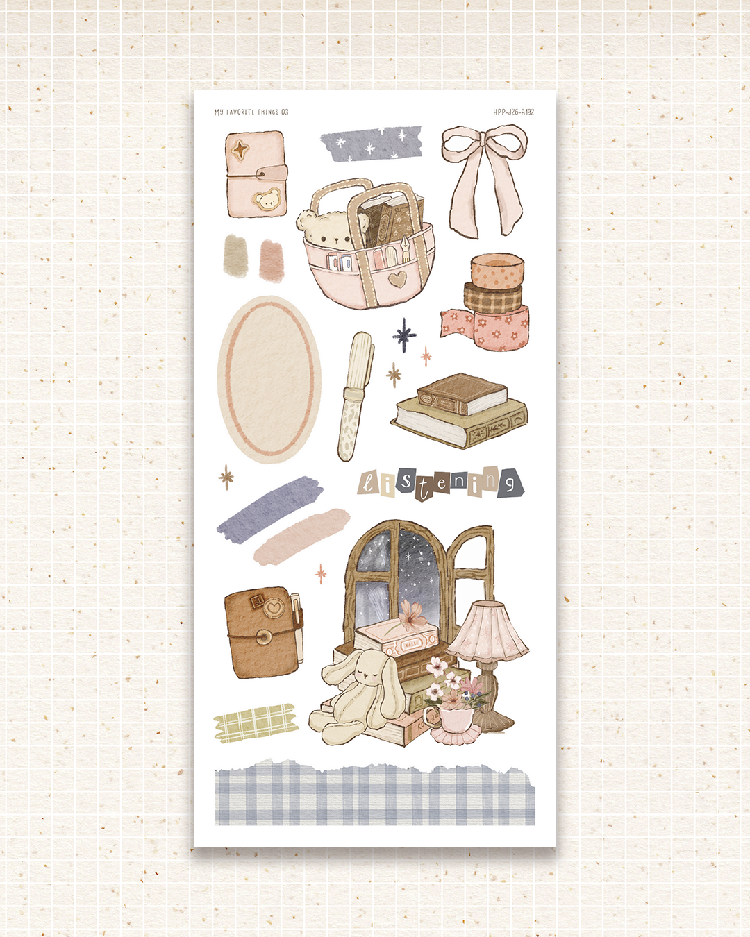 Doodle deco stickers -  My favorite things 03.