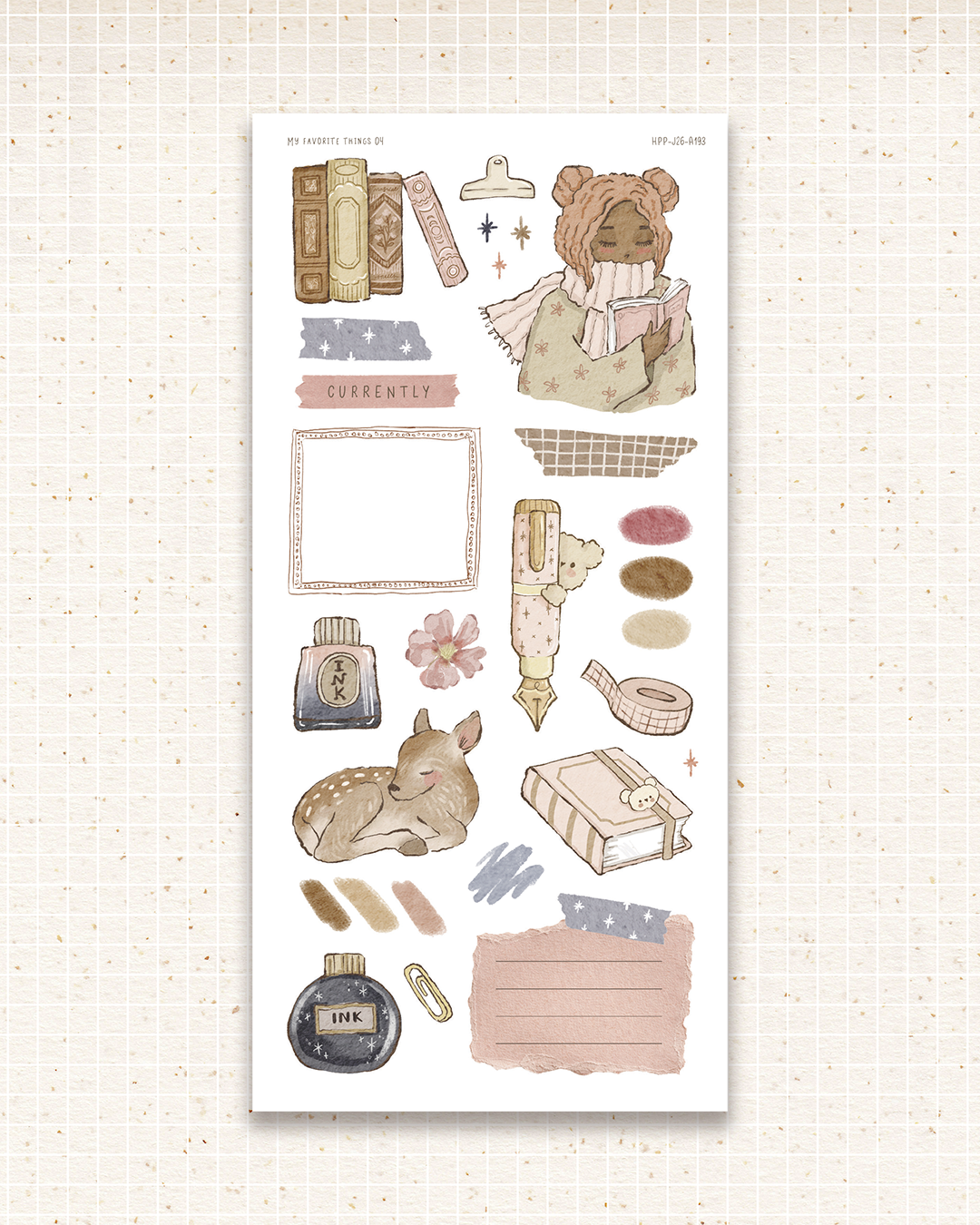 Doodle deco stickers -  My favorite things 04.