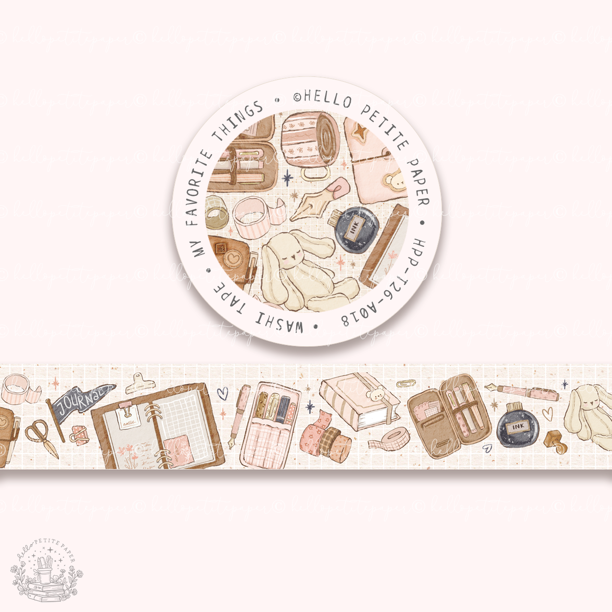 15mm washi tape - My favorite things (A018)