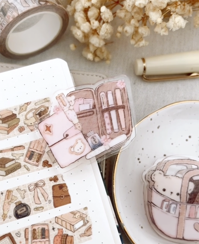 Acrylic clip - My favorite things (Flatlay) (A003)