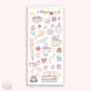 Large doodle deco stickers -  My tiny treasures 1 (hand-drawn) A161