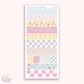 Large doodle deco stickers -  My tiny treasures 3 (hand-drawn) A163