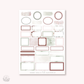 Nutcracker - rose gold FOILED KIT - premium matte paper sticker kit