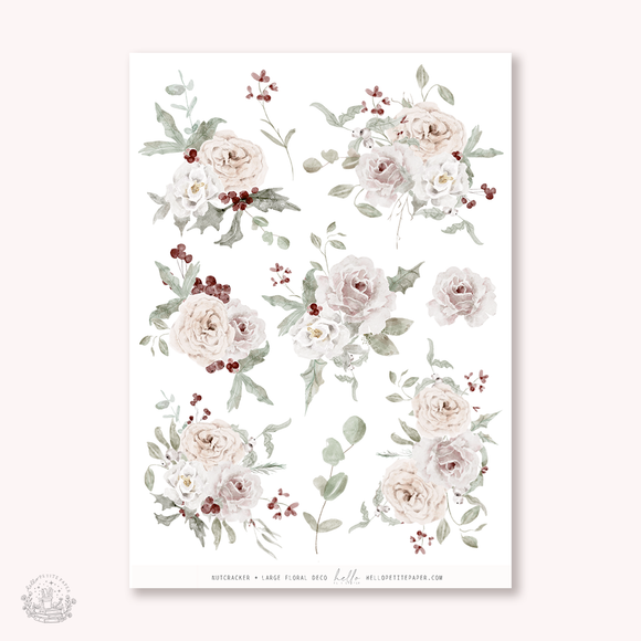 Nutcracker - Large Floral Deco Stickers