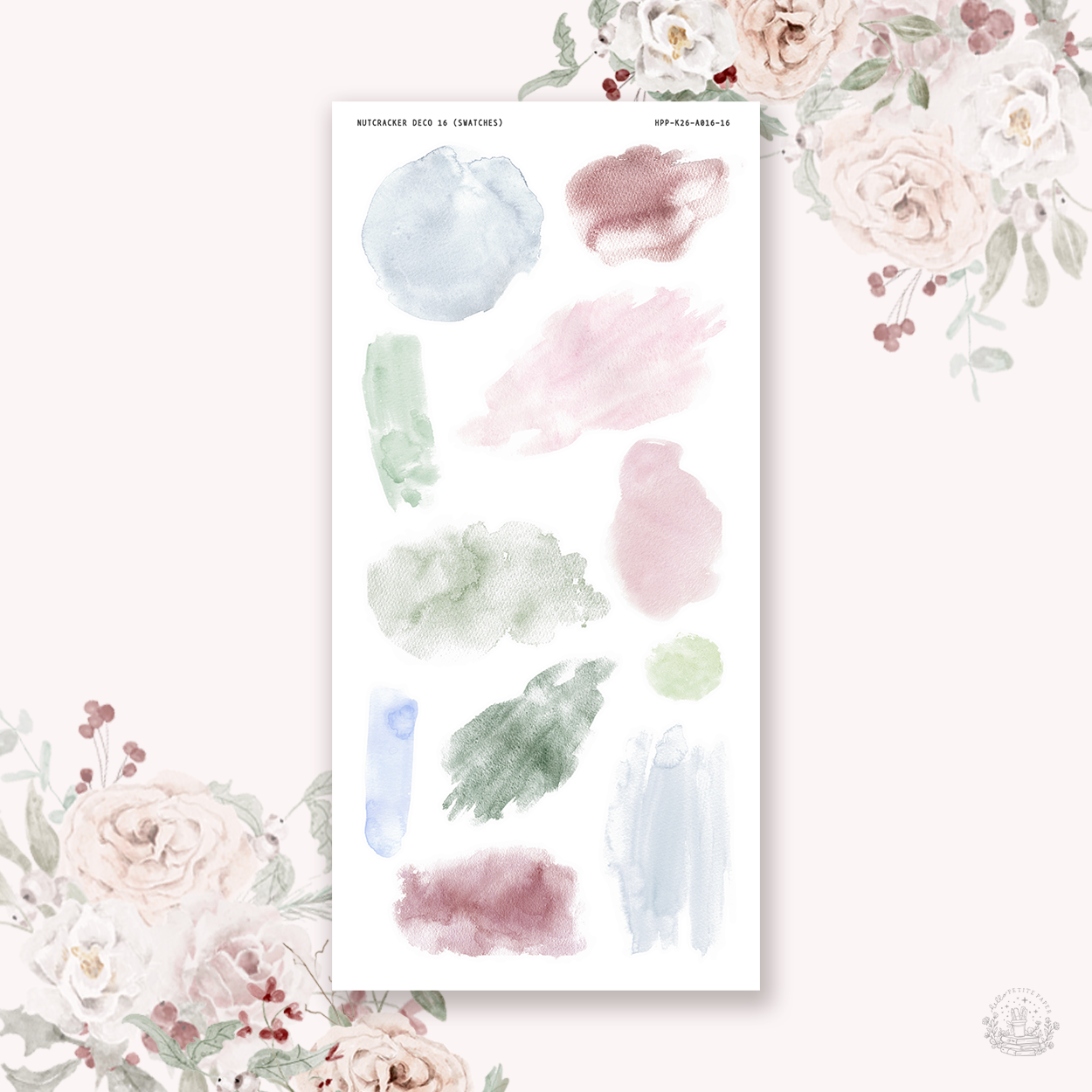 Nutcracker - Watercolor Swatches stickers