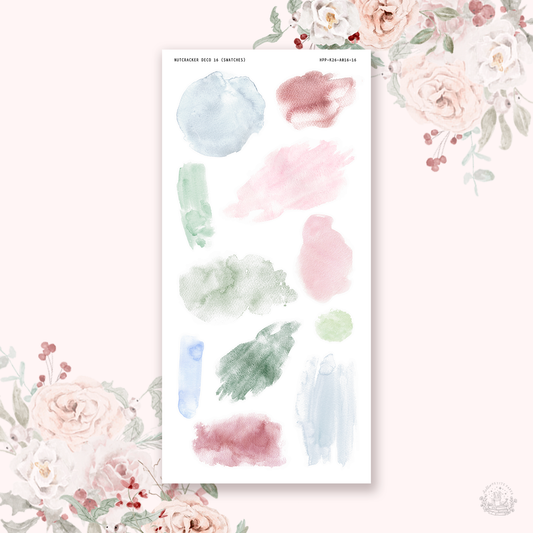 Nutcracker - Watercolor Swatches stickers.