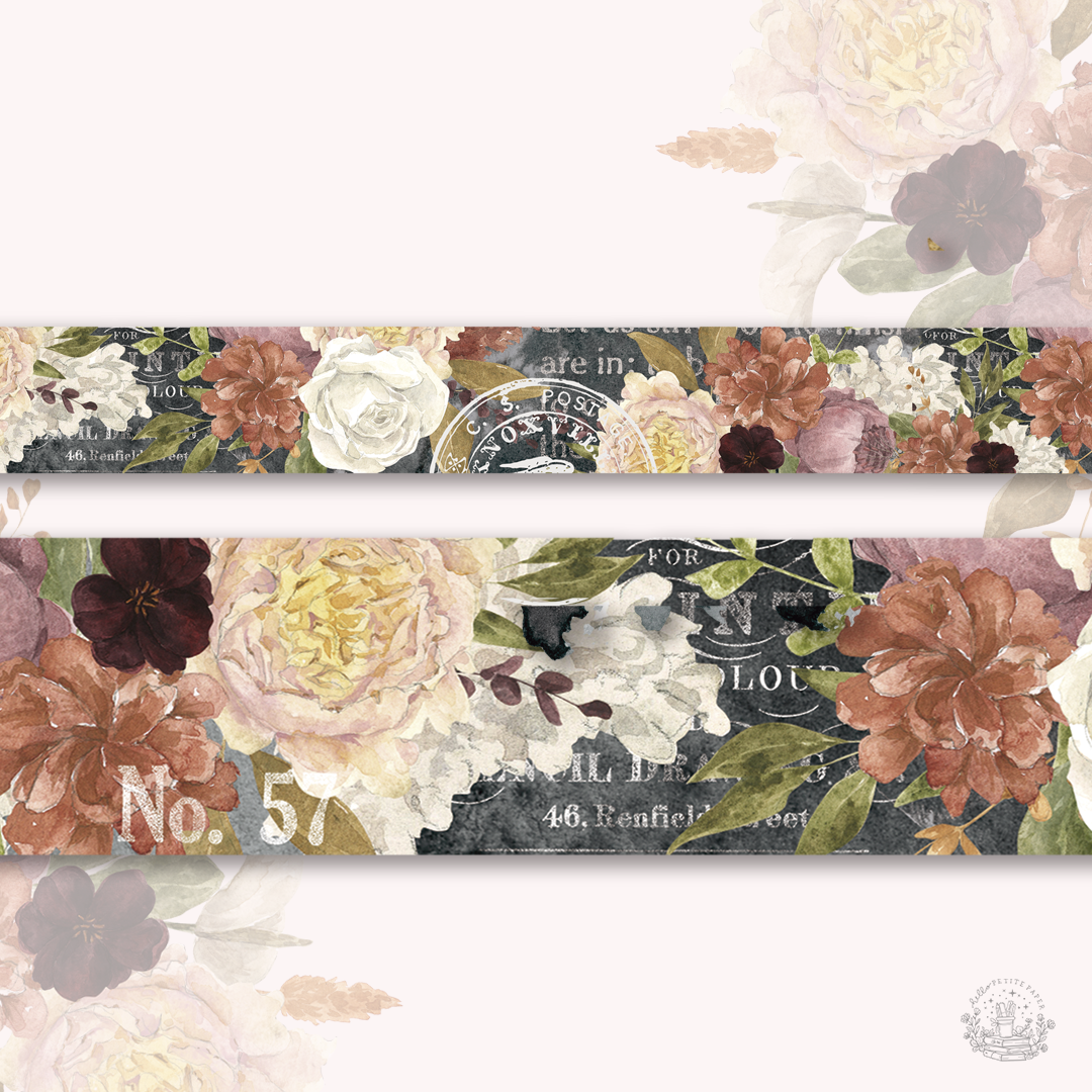 One more chapter washi tape (15mm) - Floral (10th shop anniversary)