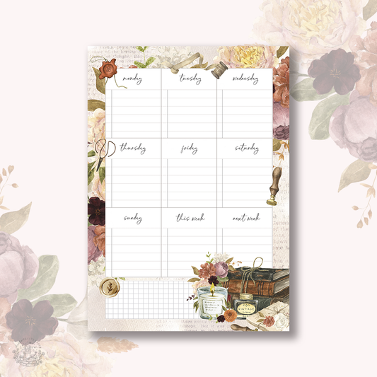 A5 weekly Notepad - One more chapter (10th shop anniversary)