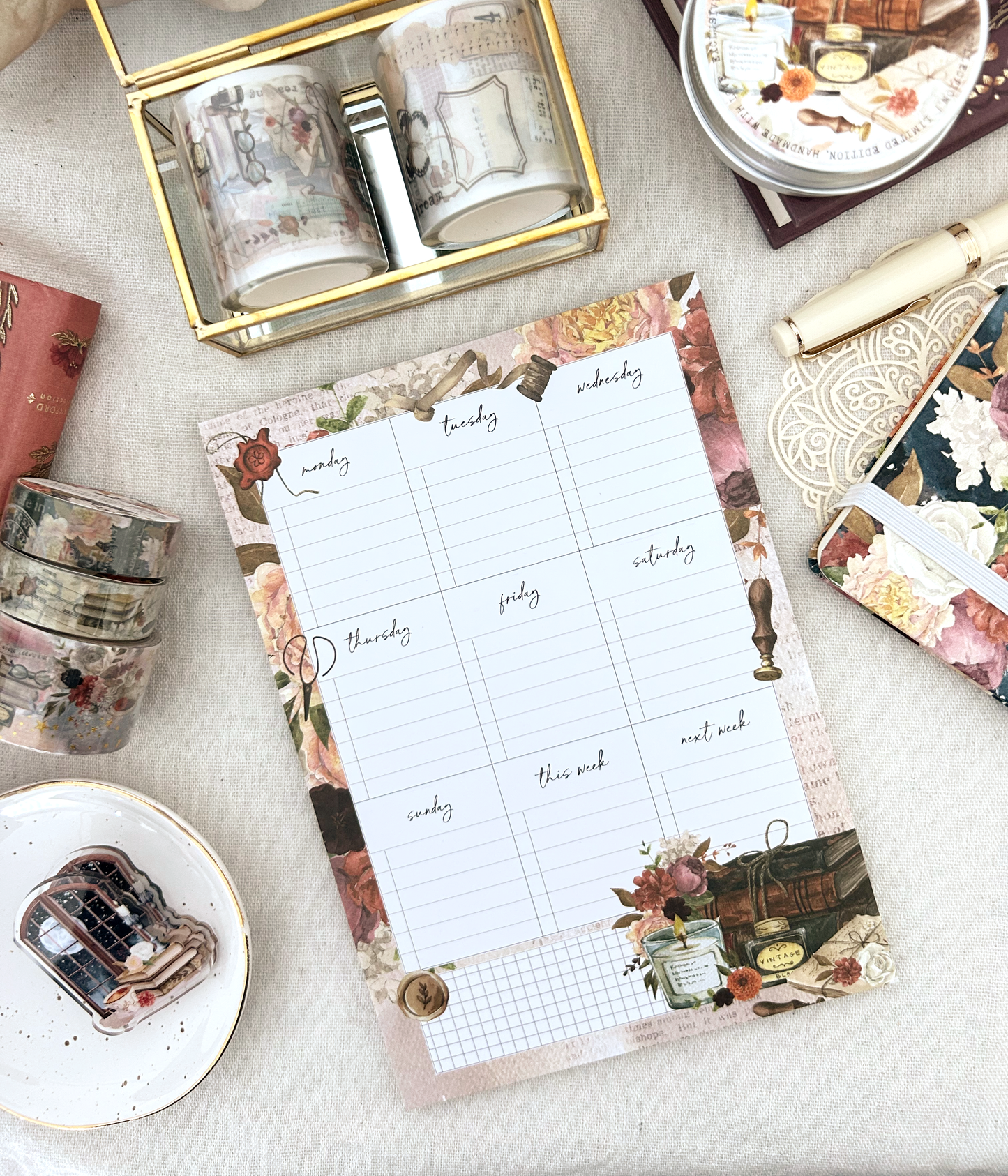 A5 weekly Notepad - One more chapter (10th shop anniversary)