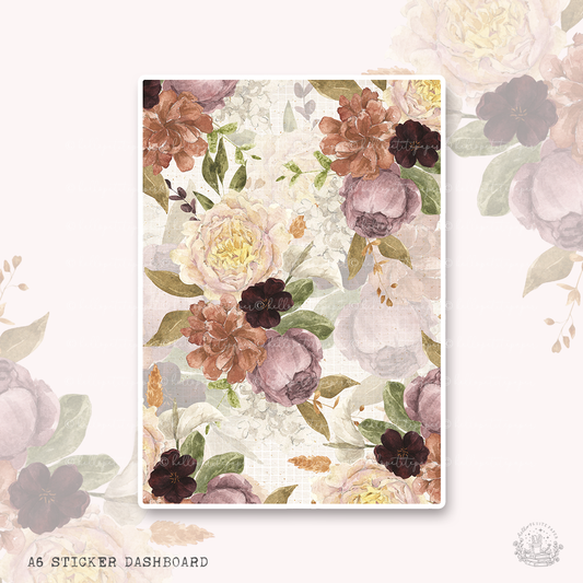 A6 sticker dashboard - One more chapter (FLORAL)