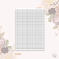 Washi paper - FOILED grid | tearable washi sticker  sheet
