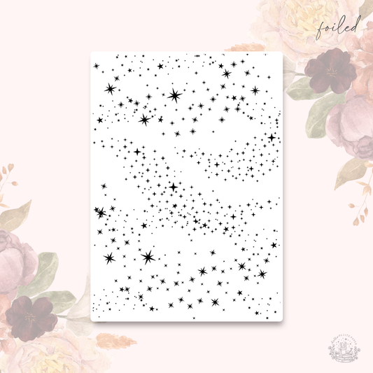 Washi paper - FOILED stars v1 | tearable washi sticker sheet