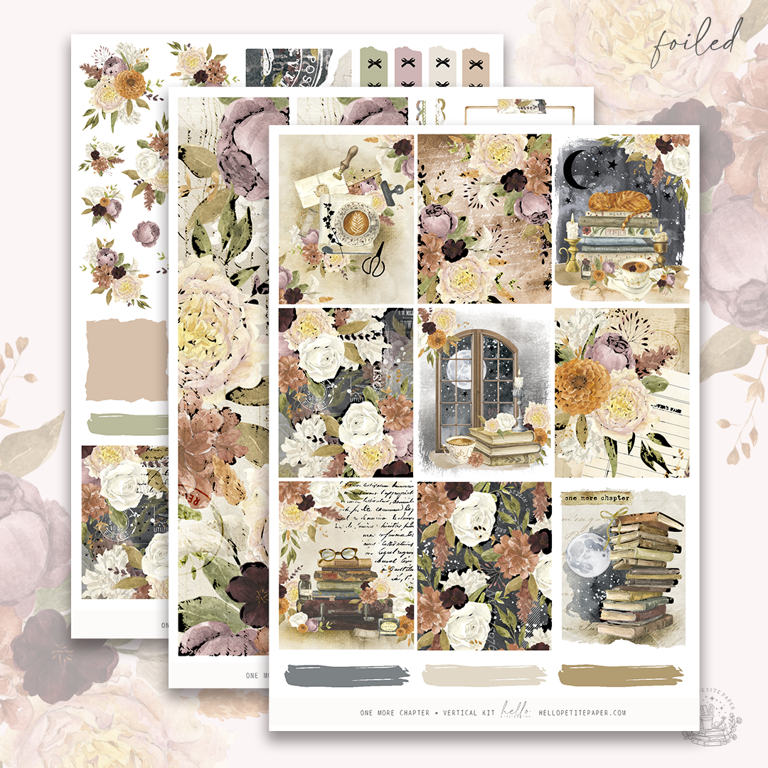 One more chapter  - FOILED sticker kit