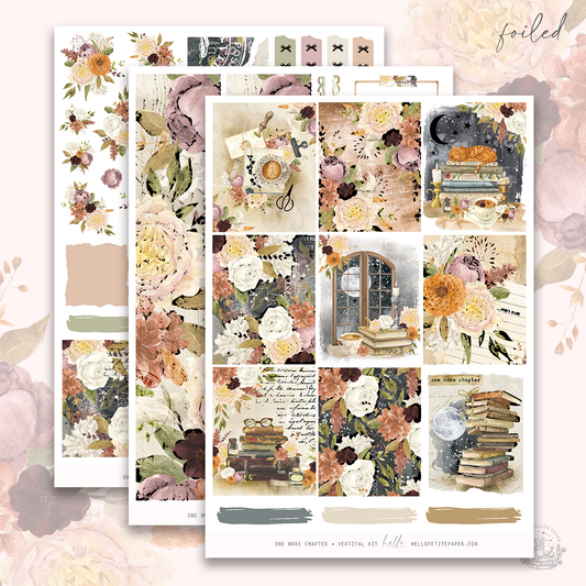 One more chapter  - FOILED sticker kit