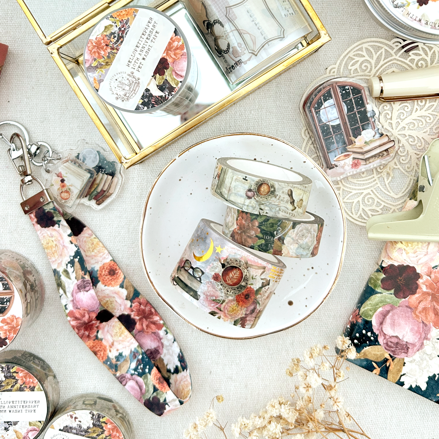 One more chapter washi tape (15mm) - Pattern (10th shop anniversary)