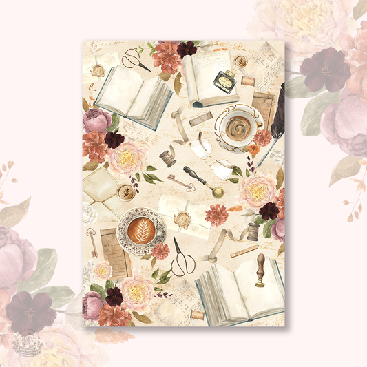 Vellum Paper - One more Chapter - Pattern (A4 size)