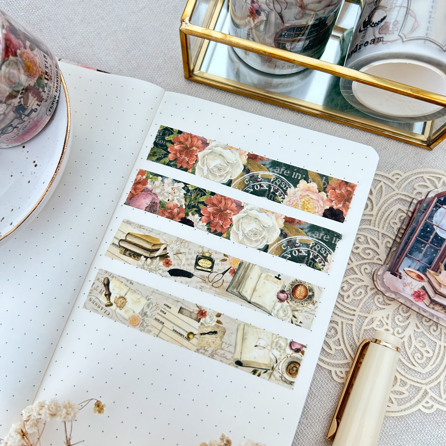 One more chapter washi tape (15mm) - Pattern (10th shop anniversary)