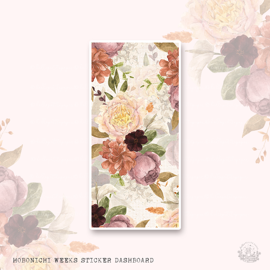 Hobonichi Weeks sticker dashboard - One more chapter (FLORAL v2)