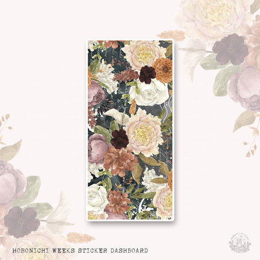 Hobonichi Weeks sticker dashboard - One more chapter (FLORAL)