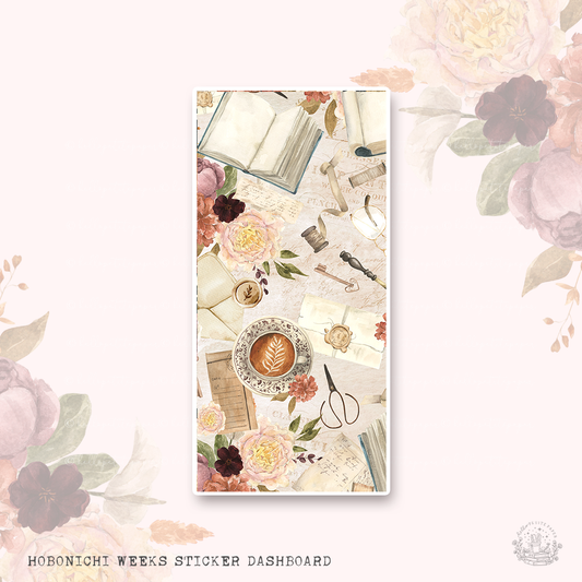 Hobonichi Weeks sticker dashboard - One more chapter (PATTERN)