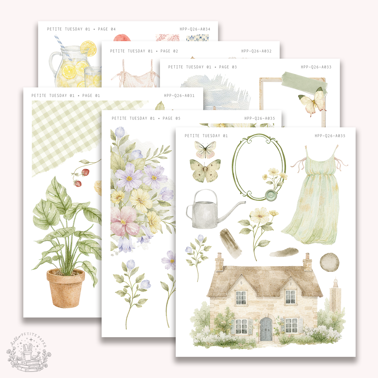 Petite Tuesday - Mini deco sticker collection (US01)